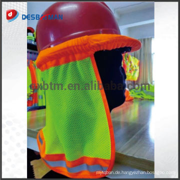 Hochwertiger reflektierender Helm-Sonnenschutz mit Sicherheits-Schutzhelm-Nackenschutz